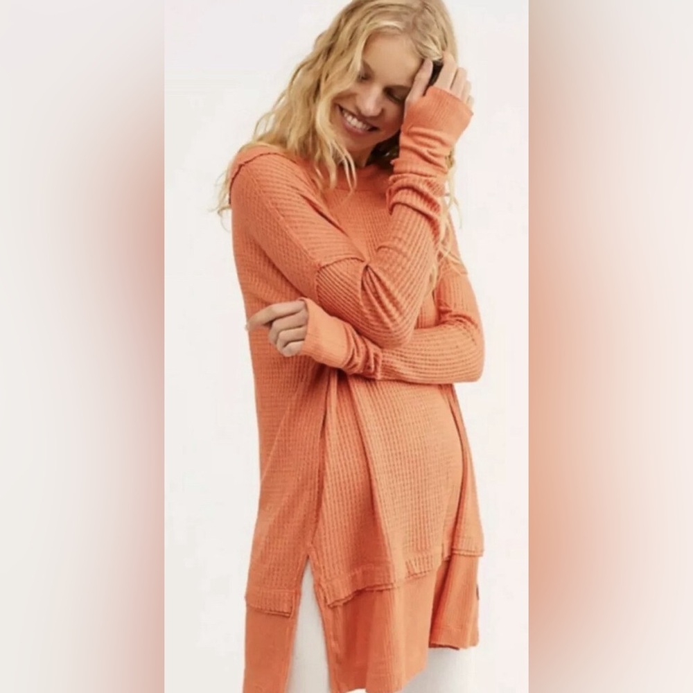 FREE PEOPLE North Shore thermal tunic top - Picture 4 of 9
